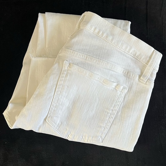 J. Crew Toothpick skinny White Jeans women’s 31 w 29”inseam Raw Hem  Classic - Picture 12 of 14